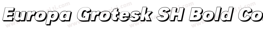 Europa Grotesk SH Bold Condensed字体转换